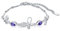 Flpruy Schmetterling Armband, Schmuck Schmetterling Lila Zirkonia Brautjungfern Armband Silber 925 Damen, Geburtstag Abschlussgeschenk für Mädchen Frauen