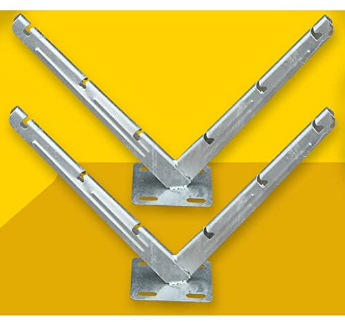 Razor Wire Bracket - Barb Wire Extension Bracket - Galvanized V Bracket - Roll Concertina Garden Fence Wire Bracket - 1 Pair