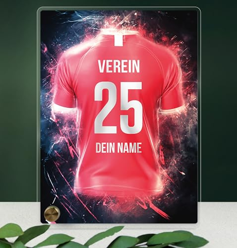 Düsseldorf Fanartikel Acryltafel - Personalisiertes Fußball-Geschenk für Jungen und Kinder