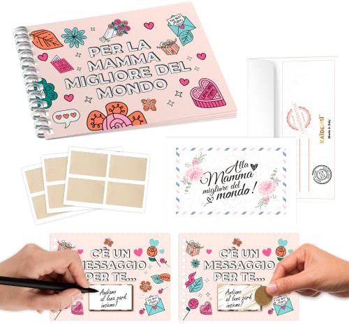 KAÏDENSÏ Originelle Geschenkidee zum Muttertag – Gutscheinblock Rubbelkarten und Gewinnen personalisierte Mutter – lustige Geschenkideen Geburtstag Damen – originelle Scherzartikel zum Ausfüllen