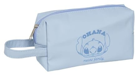 Trousse de Voyage Stitch - Couleur Bleue - Grande capacité de Rangement - Fermeture éclair - Imprimé Stitch et Ohana - Produit Original conçu en Espagne, Bleu, Carry-on 20-inch, Trousse de Voyage
