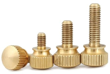 5 Stück M3 M4 M5 M6 Rändelschrauben aus reinem Messing handfest anziehen Bolzen Computergehäuseschraube Rändelschraube, M6x25mm