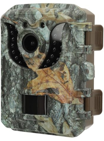 ciciglow Wildkamera 1080P mit Nachtsicht, 16 MP Scharfe Bilder und Videos, Bewegungserkennung, Robuste Konstruktion, Ultraklare Nachtsicht, Lange Lebensdauer für Outdoor-Scouting