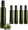 12 Bottiglie Per Olio E Liquore 250 ml - Marasca rotonde o quadre Vuote In Vetro Scuro Uvag con Dosatore Olio Salvagoccia e Tappo Ermetico GUALA - Made In Italy - Uso professionale e domestico