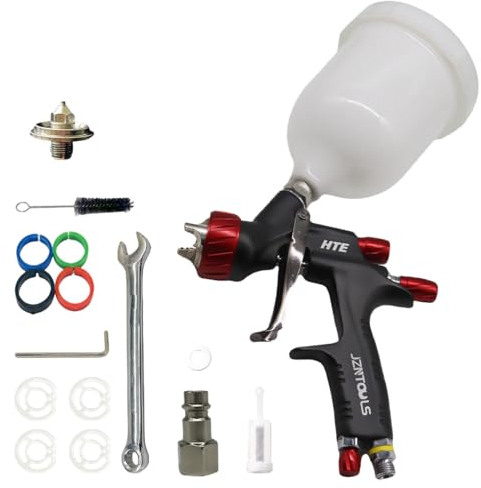 LVLP - Pistola de pulverización de aire con boquilla de 1,3 mm, pistola de pulverización de pintura automotriz, pulverizador de pintura de barniz para pintura de casa, coche, muebles