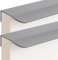 JIALUO0318 Versteckter Griffe Aluminiumlegierung Türgriff Möbelgriffe Unsichtbare Knöpfe Schrankgriffe Schubladengriff Küchengriffe 2 Stück (Grau,Length 120mm)