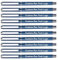 HEYZARDA Personalisierter Stift Gel Kugelschreiber mit Gravur mit Namen Logo 50 Stück Marineblau