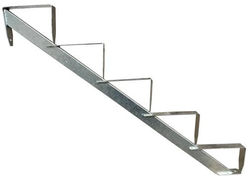 1x Treppenholm Holz-Treppe Treppenwange Treppenrahmen 5 Stufen Höhe 91cm Verzinkt