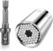 Universal-Steckschlüssel (7 – 19 mm) – Gadgets für Männer, Multifunktionales Universal-Nuss-PowerGrip-Set, Vatertagsgeschenk, Werkzeug-Geschenk für Männer, Heimwerker, Papa, Ehemann, Freund