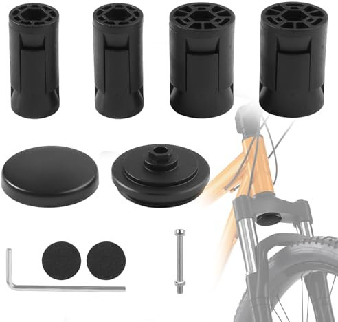 RtottiM Airtag Fahrradhalterung Versteckte,Fahrradvorbaukappenhalterung für AirTag,Anti-Diebstahl-Fahrrad-GPS-Tracker-Zubehör,Fahrrad GPS Tracker Wasserdicht Airtag Halterung Zubehör
