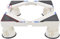XAoSCd Base De Soporte para Lavadora Base De Soporte para Refrigerador Ajustable Pedestal De Altura Ajustable para Lavadora Y Secadora Antivibración Longitud 30-45 Cm Ancho 38-,B