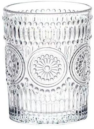 CAZAGA Glass Toothbrush Holders for Bathrooms, 10 oz Clear Tooth Brushing Dispenser, Small Tooth Brush Organizer for Vanity Countertop, Toothpaste Storage Stand, Tumbler Cup for Makeup Brushes