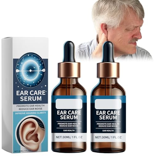 2 Stück Ear Drops,Ohrenspray,Ear Wax Removal Drops, Linderung von Tinnitus, Ohrenschmerzen, Hörbeschwerden im Ohr, Reinigung von Ohrenschmalz，Gehörschutz，Systematische Ohrreinigung (A)