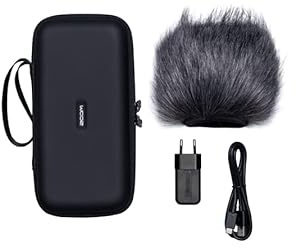 ZOOM APH-5s Zubehör-Paket für H5studio Handy Recorder | Windschutz, Transporttasche, Netzteil, USB-C-Kabel – Ideal für Field Recording in Studio-Qualität – EU-Version – Schwarz
