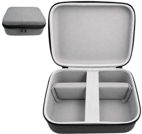 DailyTrends Projector Case for XGIMI MoGo 4 2025 / Play 6 360°All-Round – Portable Hard EVA Travel and Storage Bag for Projector, Remote Control, Charger & Accessories (Grey)