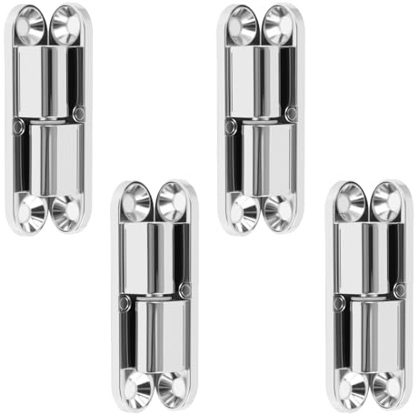 4 PCS Türschaniere Holztür Innen, Türscharniere, Zinklegierung Türscharniere, Abnehmbare Scharniere Klappbar, Tür Scharnier für Holztüren, Türbänder für Zimmertüren, Schranktüren, Renovierband