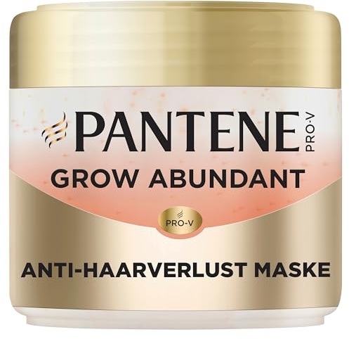 Pantene Pro-V Grow Abundant Anti-Haarverlust Haarmaske 300ml | macht Dein Trockenes, Geschädigtes Haar Länger und 10x Stärker* mit 2000mg Provitaminkomplex