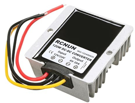 12V 24V a 6V 10A 20A 25A 40A 50A 60A Reductor convertidor CC regulador Transformador de Voltaje for Juguetes Coches Fuente de alimentación(12V 24V to 6V 20A)
