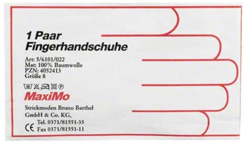 Handschuhe Strick Baumwolle Größe 8 Dünn