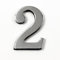 Black Country Metal Works 1.5-2 Inch Self Adhesive Solid Brass Numbers & Letters Chrome Finish (2)
