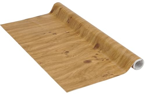 Venilia Klebefolie Perfect Fix® | Holzoptik Eiche astig Holzfolie | 90cm x 2,1m, Stärke 150μ | selbstklebende Möbel-Folie, Dekofolie, keine Blasen, Küchenfolie | PVC ohne Phthalate | Made in EU