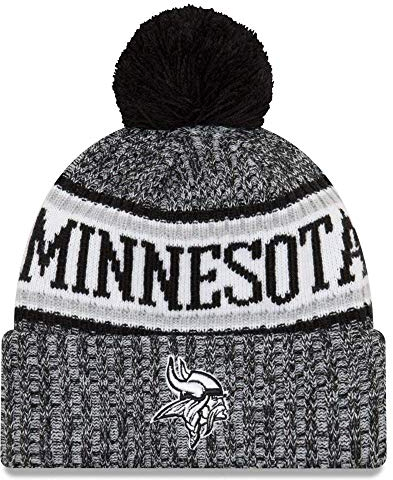 New Era NFL Sideline Winter Bobble Mütze Minnesota Vikings