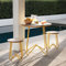 Novogratz 3-teiliges Bobbi Outdoor Bistro-Set, Gelb, 75 x 75 x 71.5 cm