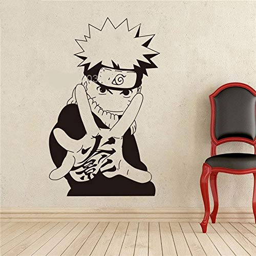 sticker mural Naruto Sticker Manga Japonais de Bande Dessinée Anime Autocollant En Vinyle Home Interior Amovible Decor Kids Room Ados Chambre Stickers