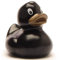 Duckshop Sara Badeente - schwarz metallic I Quietscheente I L: 9 cm