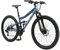 BIKESTAR Fully Mountainbike Shimano 21 Gang Schaltung, Scheibenbremse 26 Zoll Reifen | 15 Zoll Rahmen MTB Vollgefedert | Blau