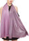 Gragengs Funken Metallic Pashmina Schals und Stola für Damen, Lange Party Tücher Einheitliche Farbe Zwei Töne,Rosa/Silber