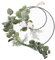 VILLCASE Frühlingskranz-Ornament Kranzring Aus Metall Eukalyptus- Und Baumwollkranz Deko Blumenkranz Sommer Ring Türkranz Gämnseblümchen Kranz Hängender Kranz Türwand Polyester Haustür