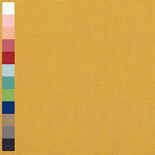 Canvas Stoff Fabian aus 100% Baumwolle, Leinenoptik, uni gelb (Länge am Stück: ab 0,50m / Breite: 140cm)