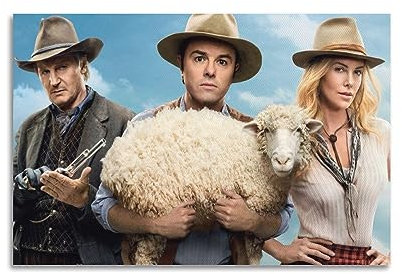 VZRSQZK Filmposter A Million Ways to Die in The West, dekoratives Gemälde, Leinwand-Wandposter und Kunstdruck, modernes Familienschlafzimmer-Dekor-Poster, 40 x 60 cm