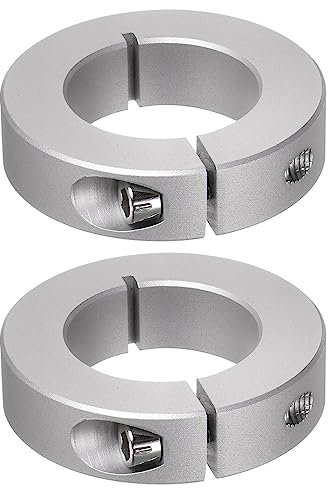 QUARKZMAN 2pcs Bague de Réglage Bague Arrêt d'axe Butée Arbre Collier Diviser 35mm Alésage Aluminium Alliage, 60mm OD, 15mm Largeur pour Roue Brouette Pont Boîte Vitesses Anodisation