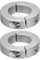 QUARKZMAN 2pcs Bague de Réglage Bague Arrêt d'axe Butée Arbre Collier Diviser 35mm Alésage Aluminium Alliage, 60mm OD, 15mm Largeur pour Roue Brouette Pont Boîte Vitesses Anodisation