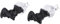 WINDALF Ohrstecker MOONLIGHT 9 mm Schwarze Fledermäuse Gothic Schmuck 925 Sterlingsilber