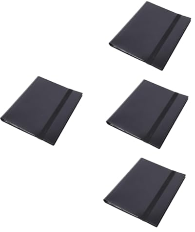 Abaodam 4 Stück Spielkarten sammlung Ärmelbuch Kartenordner Sammelkartenalbum Büroklammern Karte Speicheralbum Sportkartenhalter der Stern Bindemittel Das Album Sammelbuch Fotoalbum pp