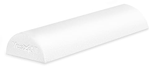 Yes4All Half Foam Rollers, Soft Density Round PE Foam Roll for Back Massage, Yoga Exercise - 18 inches