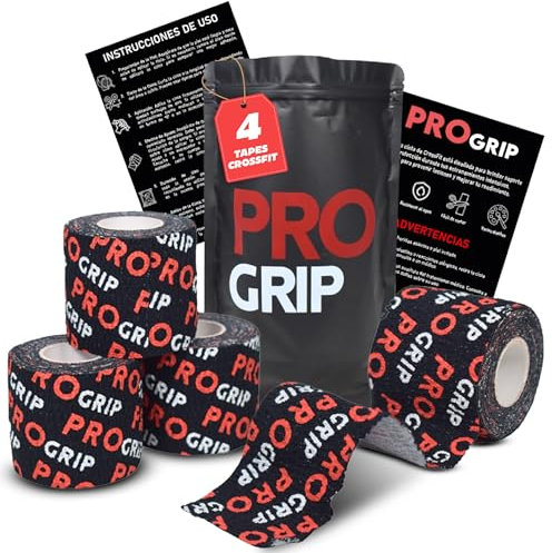 Crossfit Tape | Set mit 4 Rollen 5 cm x 4,5 m | Sportpflaster | Kohäsive Bandage | Stoffband | Pretape Sportverband | Crossfit Finger | Kinesiotape |