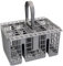 Dishwasher Cutlery Basket 225x210x160 mm with Original Code C00386607 C00257140 488000386607 for Whirlpool for Indesit for Ariston for Hotpoint - Warranty 5 Years - ONIX TECH
