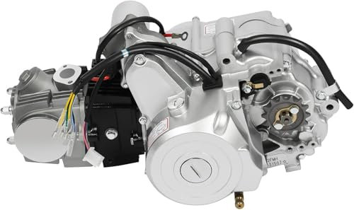 125ccm 4-Takt ATV Motor Kit mit Elektrostart Halbautomatisch, 3-Gang mit Rückwärtsgang, perfekt für Go-Kart, Quad, Dirt Bike, Pit Bike und Buggy