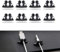 8Pcs Car Wire Cable Holder, Tie Clip Organizer, Adhesive Car Charger Line Clasp Clamp, USB Cable Holder Car Clip Accessories