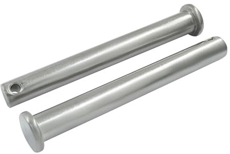 Unlorspy 2 perni a foro singolo, M12 x 100 mm, a testa piatta, in acciaio inox 304, per dispositivi metallici, installazione di mobili, fai da te