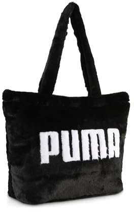 PUMA Mädchen Und Damen UP Faux Fur 17 l Shopper OneSize, Black