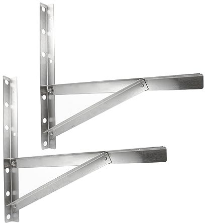 Levemolo 2stücke Teiliges Klappgestell Für Klimaanlagen -dreieckhalterung Für Fenster Stabile Unterstützung Für Klimageräte Platzsparend Und Installieren