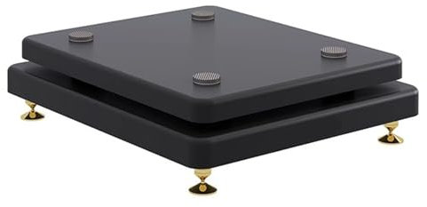 SFKLYU Soporte de Piso para Altavoz, Soporte Aislamiento para Subwoofer, Base para Subwoofer con Clavo Cobre Fijo para Monitor de Estudio, Subwoofer, Altavoces,A4