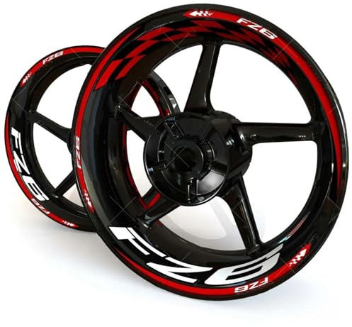 ZWBHNB Adesivo Bordo Ruote Adesivo per Cerchioni per Motociclette, Cerchi, Pneumatici, Decalcomanie per Y&amaha FZ6 FZ 6, Nastro Riflettente, Decorazione Modificata Decalcomanie Ruote(Colore 4)