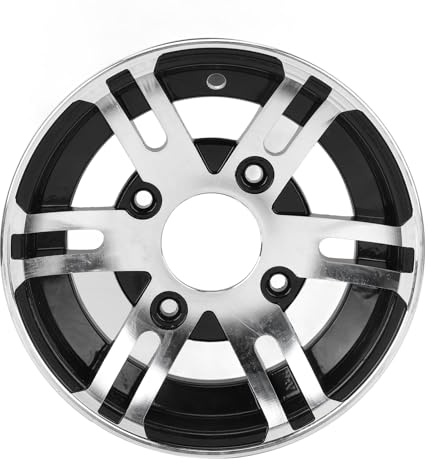 Jante de Roue de VTT en Alliage D'aluminium ATV Jante de Roue 10 Pouces Go Karts Accessoire pour Bricolage Atvs Go Karts Véhicules Hors Route et Quad Bikes (roue avant)
