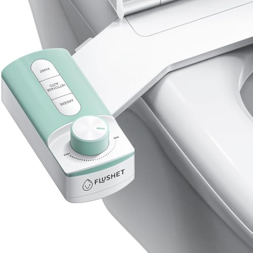 Flushet - WC Japonais - Sans électricité, rapide à installer. Bidet et buses démontables pour entretien facile 100% hygiénique. Kit toilette japonaise pour toute la famille - Marque française